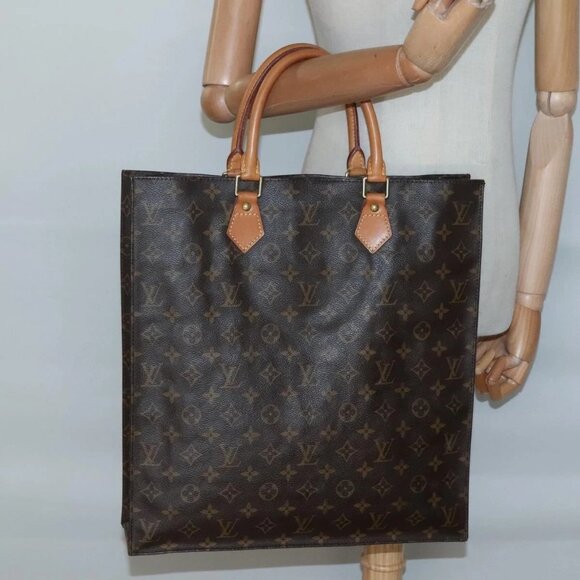 LOUIS VUITTON Monogram Sac Plat Hand Bag - Picture 1 of 16